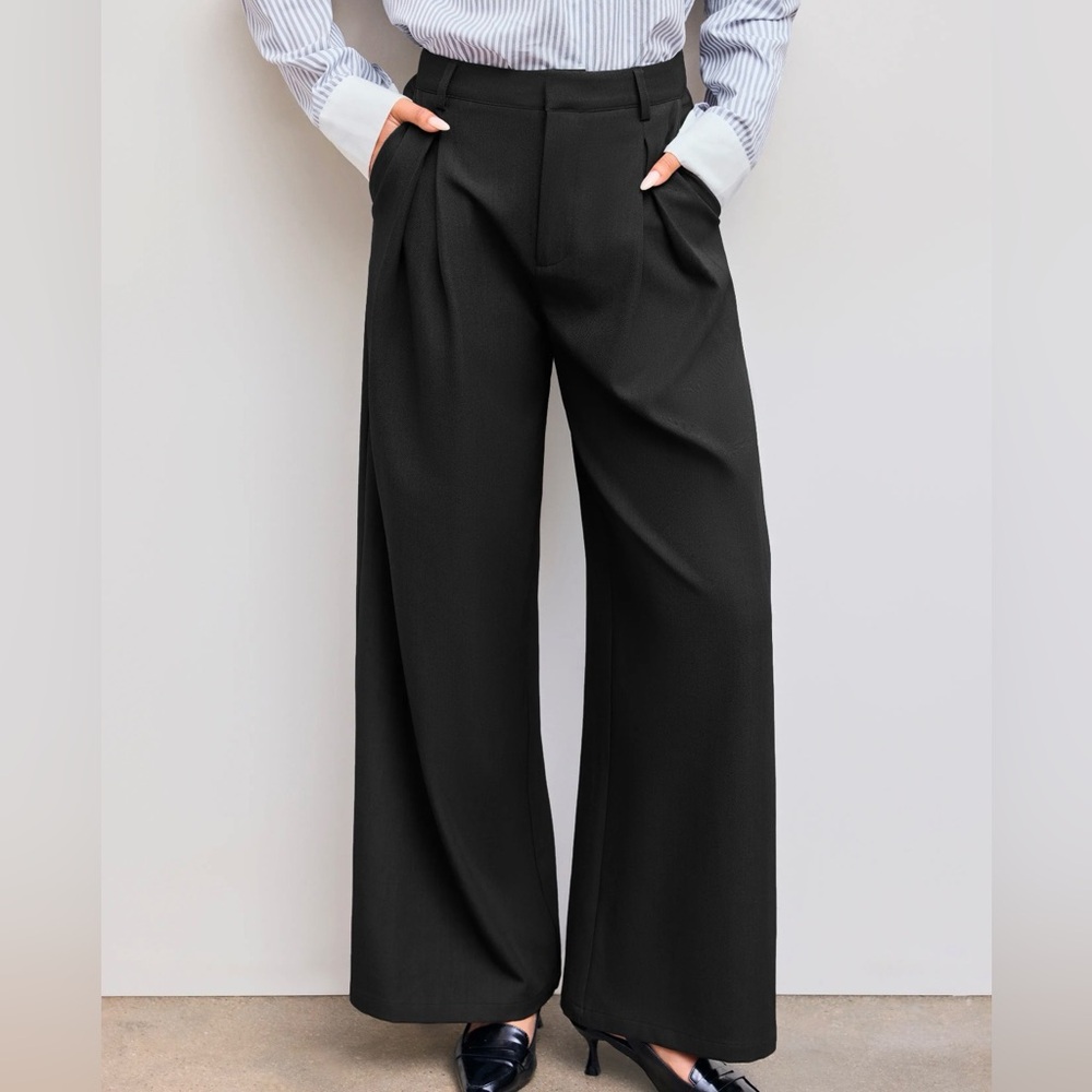 Cider MidRise Straight Leg Black Women's Pants NWT